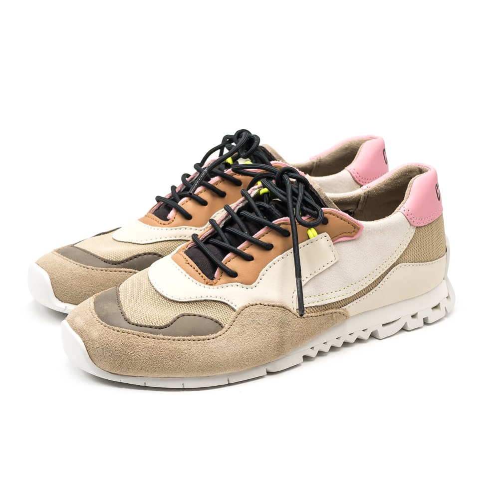 肌触りがいい Camper カンペール Nothing レトロカラーリングデザインローカットスニーカー21s K06 021 マルチカラー ベージュ本革 インポート スペイン カジュアル お気にいる Mmc Ovando Cloud