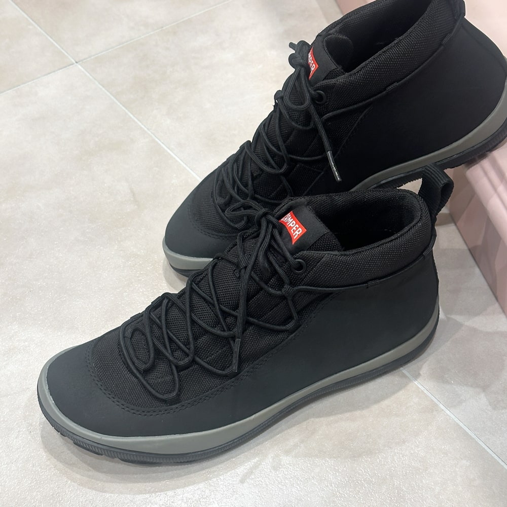 CAMPER [カンペール] Peu Pista GM GORE-TEX ペウピスタGM ハイカットシューズ 5A k400822 001 BLACK ブラック 本革 / インポート / ベーシック / ゴアテックス / スニーカー / ローカット /