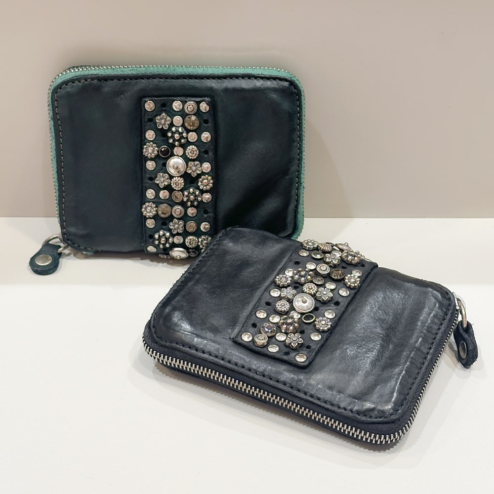 未使用品 カンポマッジ 財布 カンポマッジ/2つ折り財布/黒の買取実績【ブランディア】