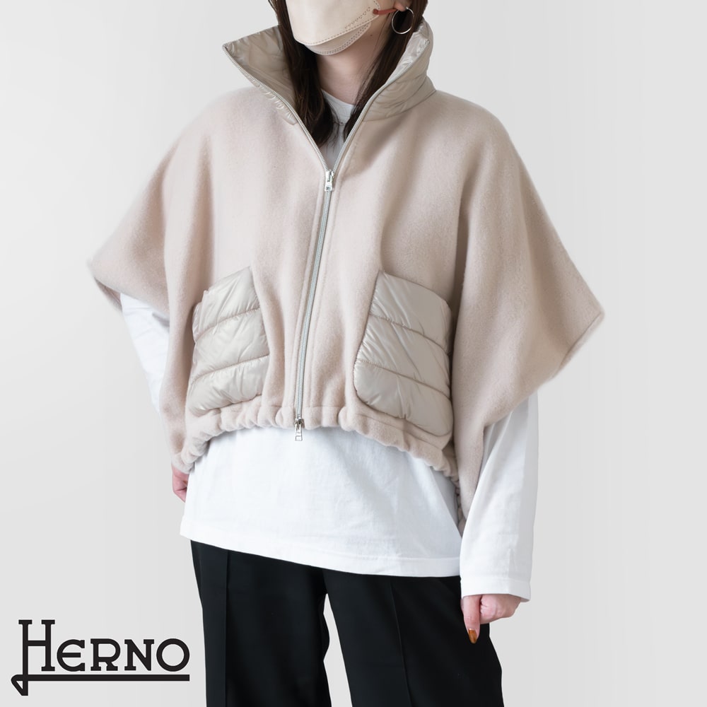 楽天市場】HERNO ヘルノ Resort Poncho リゾート ポンチョ ニット