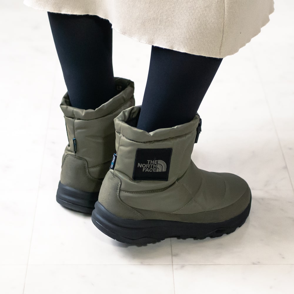 最安 未使用 新品 THE カーキ ブーティーWP ヌプシ FACE NORTH 販売大セール 27cm 完売 黒 Logo Bootie Nuptse ヌプシ ノースフェイス ブーツ