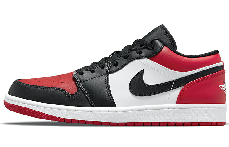 【新品・置き目品・貨物輸送無料】Jordan 1 Low Bred Toe 553558-612 スニーカー メンズ 国内送りとどける