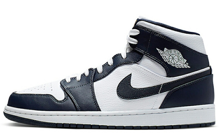 【新品・置き目品・貨物輸送無料】Jordan 1 Mid White Metallic Gold Obsidian 554724-174 スニーカー メンズ 国内送りとどける