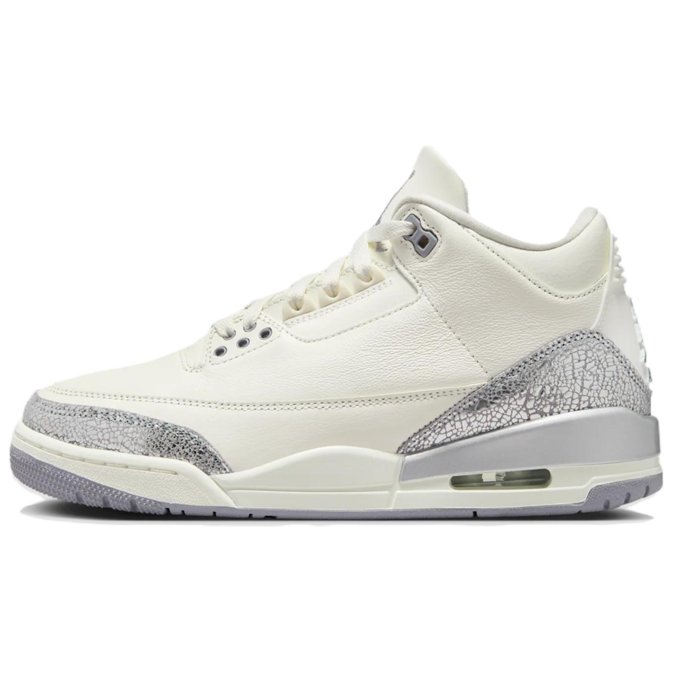 【新品・定め事品・貨物輸送無料】Jordan 3 Retro Sail Cement Grey CK9246-100 スニーカー レディース 国内送りとどける