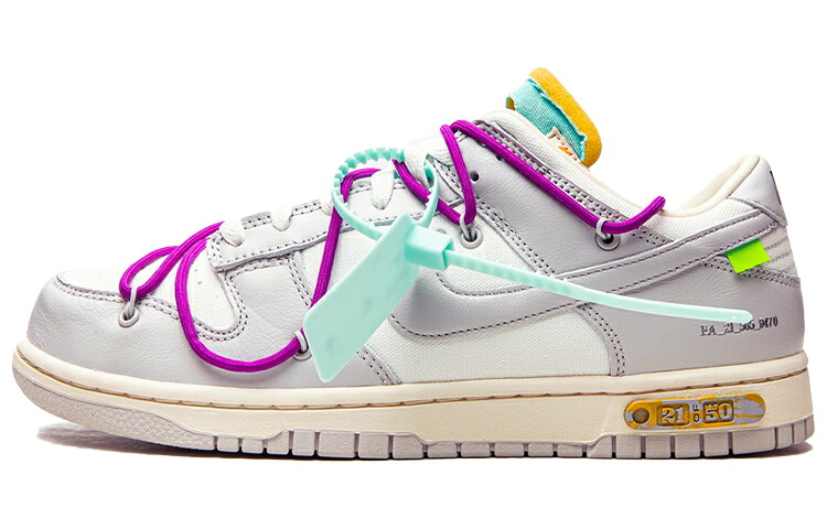 ナイキ NIKE × オフホワイト OFF-WHITE ダンク ロウ スニーカー ユニセックス