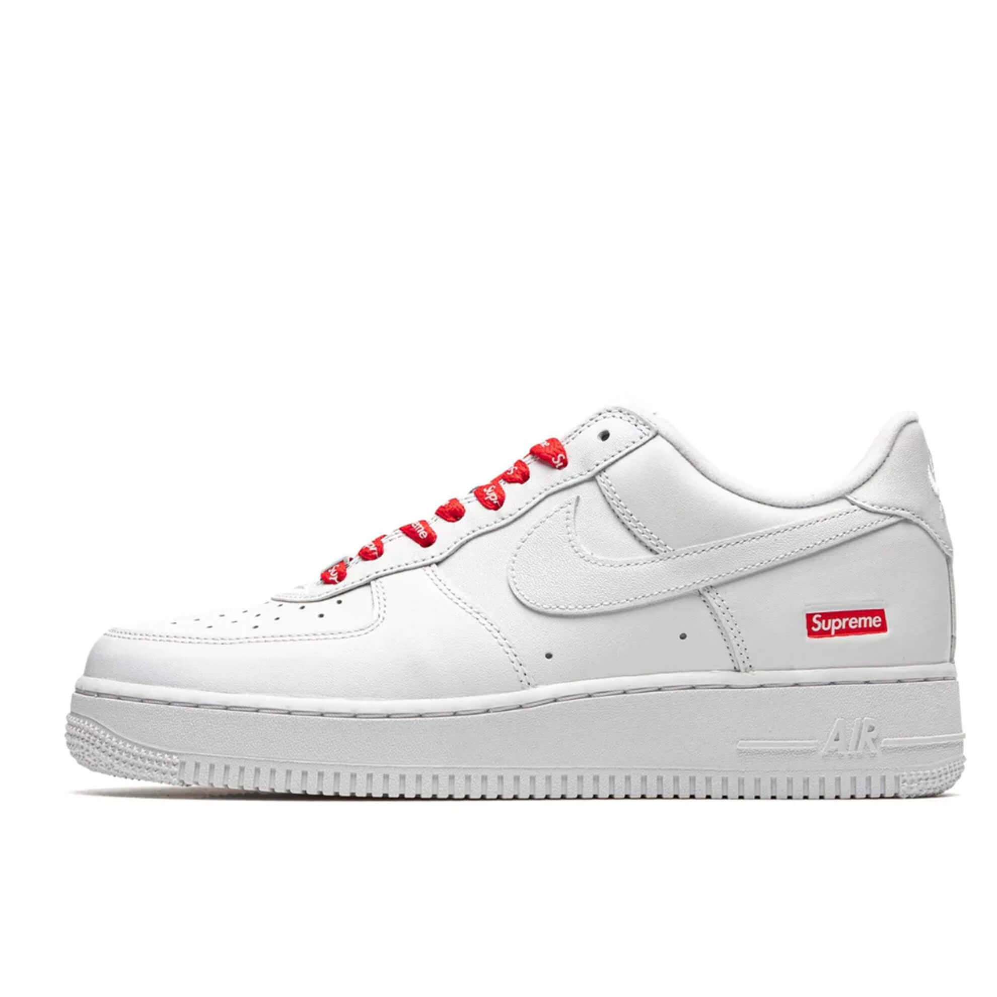 【新品・置き目品・貨物輸送無料】ナイキ Nike Air Force 1 Low Supreme White CU9225-100  24.0~28.0糎 スニーカー メンズ 国内送りとどける