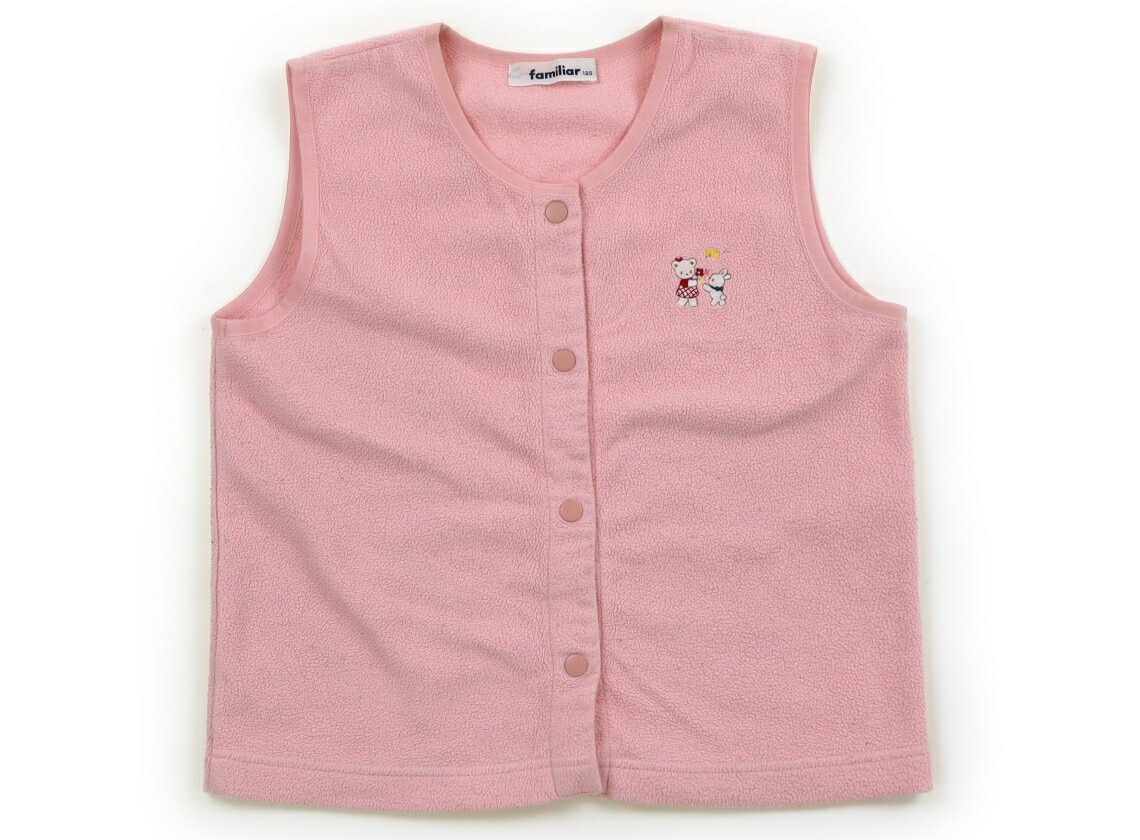 【新品】familiar ピンクベスト 楽天市場】【familiar】ファミリア ニット ベスト ベージュ×ピンク