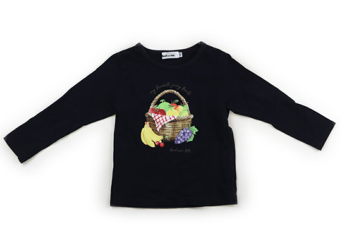 ノイユ Noeil Tシャツ・カットソー 100 女の子 ネイビー、フルーツバスケット 子供服 ベビー服 キッズ アウトレット ユーズド 【中古】キッズ・ベビー・マタニティ画像