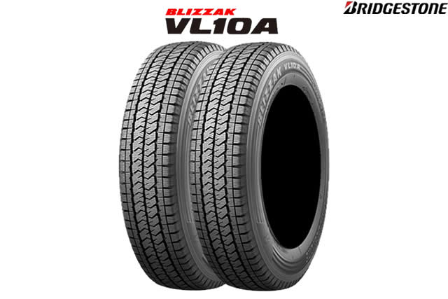 ブリヂストン ブリザックVL10A 165/80R14 91/90N商用バン用スタッドレスタイヤ 2本セット|カーショップナガノ