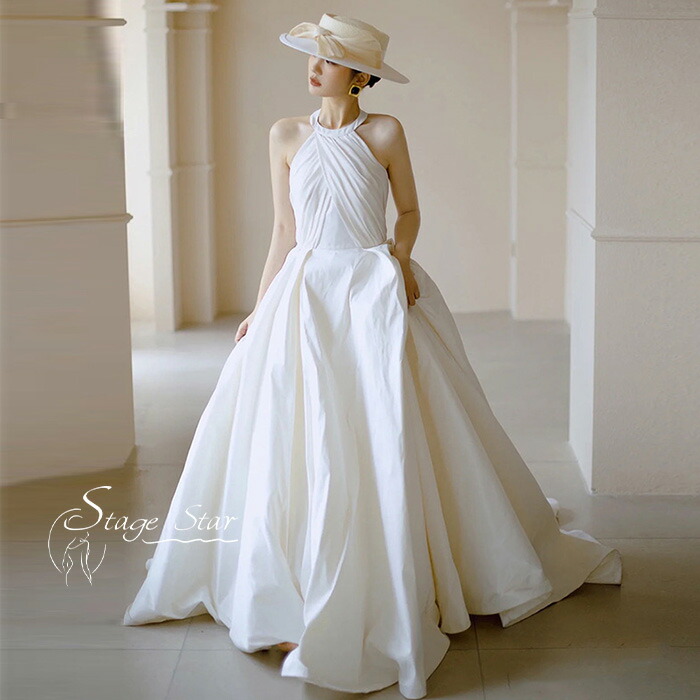 楽天市場】バックファスナー ドレス 披露宴 トレーンタイプ トレーン