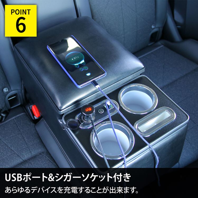 コンソールボックス 汎用 コンソールボックスクッション 後部座席 アームレスト ワイヤレス充電 ドリンクホルダー 収納ボックス トヨタ ヴォクシー ルーミー ヤリスクロス セダン車 ミニバン車 カー用品 Butlerchimneys Com