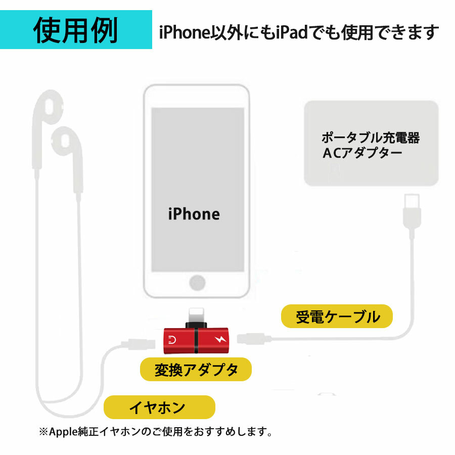 iPhone純正 イヤホン&充電器 - スマホアクセサリー