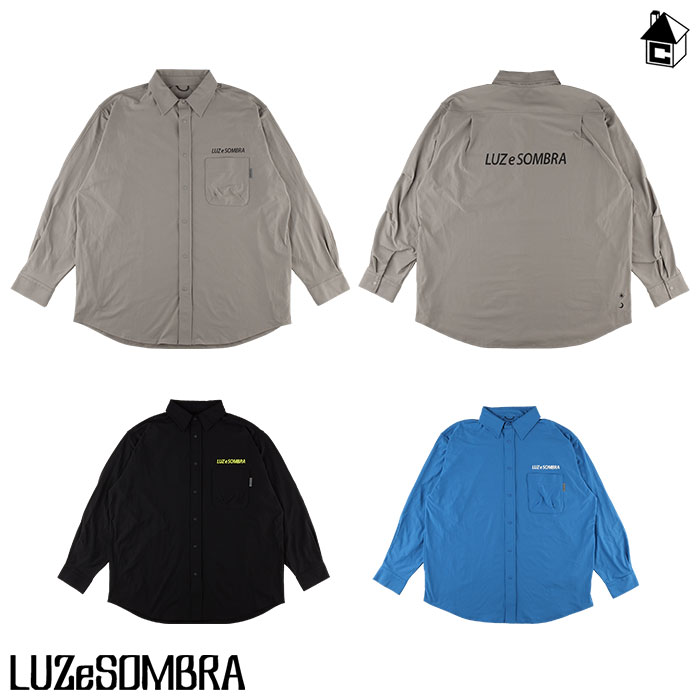 EXPLORER DRY WORK SHIRT ルースイソンブラ LUZeSOMBRA〈 エクスプローラー ドライワークシャツ サッカー フットサル 速乾性 スポーティ 長袖 スナップボタン 〉L1241004|フットサルショップ casa paterna