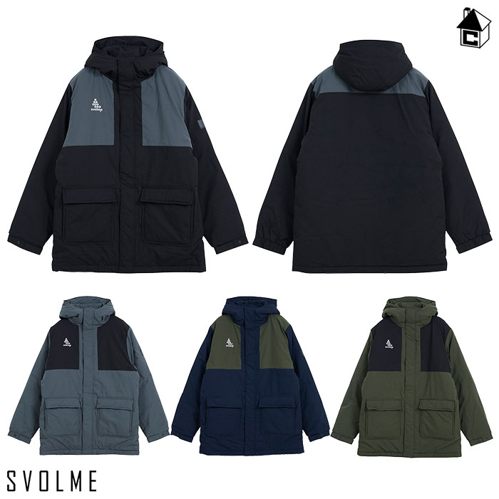 【 ポイント 11倍 】スボルメ アウター/発熱中綿ハーフコート 〈ベンチコート SVOLME アウター ショート丈 移動着 保温 ストレッチ 防寒 シンプル 〉1253-47304｜フットサルショップ　casa paterna