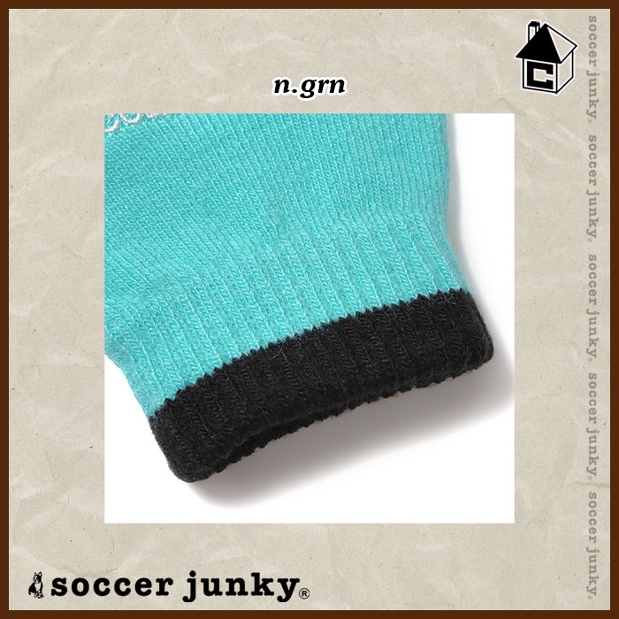 本物新品保証】 Soccer Junkyのびのびニットグローブ〈サッカー フットサル アクセサリー 防寒具 手袋 スマホ対応  ろくぶて+5〉SJ21550 qdtek.vn