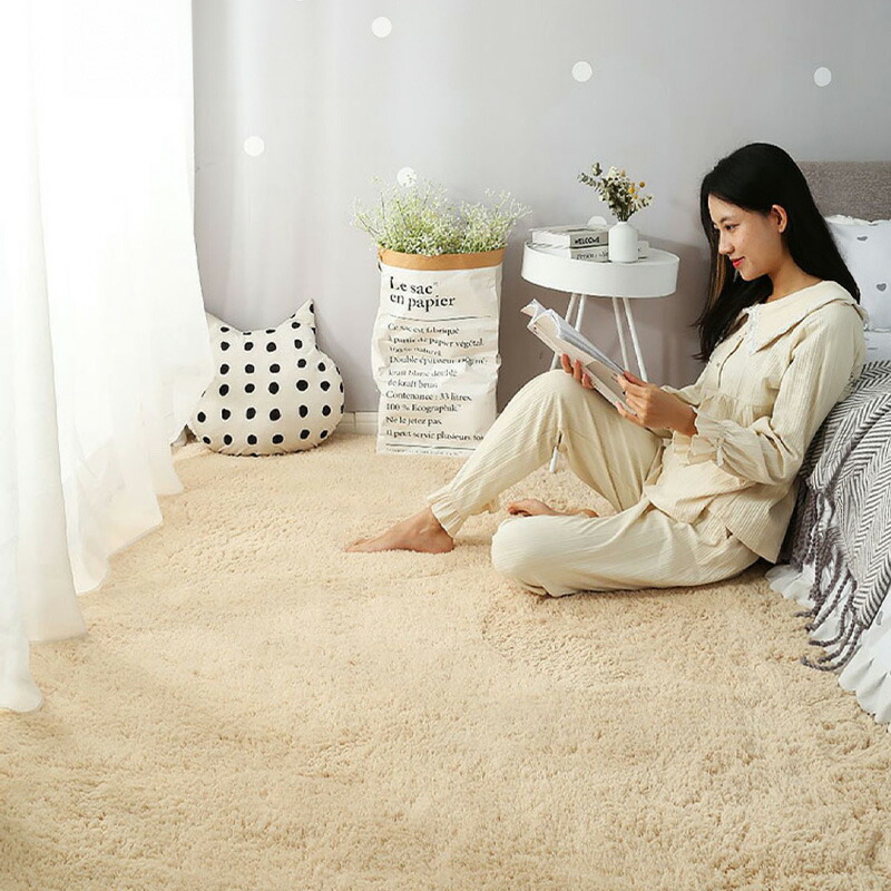 【5年保証】ラグ シャギーラグ 送料無料 rug 120×160 160×230 200×300 北欧 ラグマット シャギー 滑り止め カーペット ベージュ グリーン ホワイト 洗える ホットカーペット 冬用 夏用