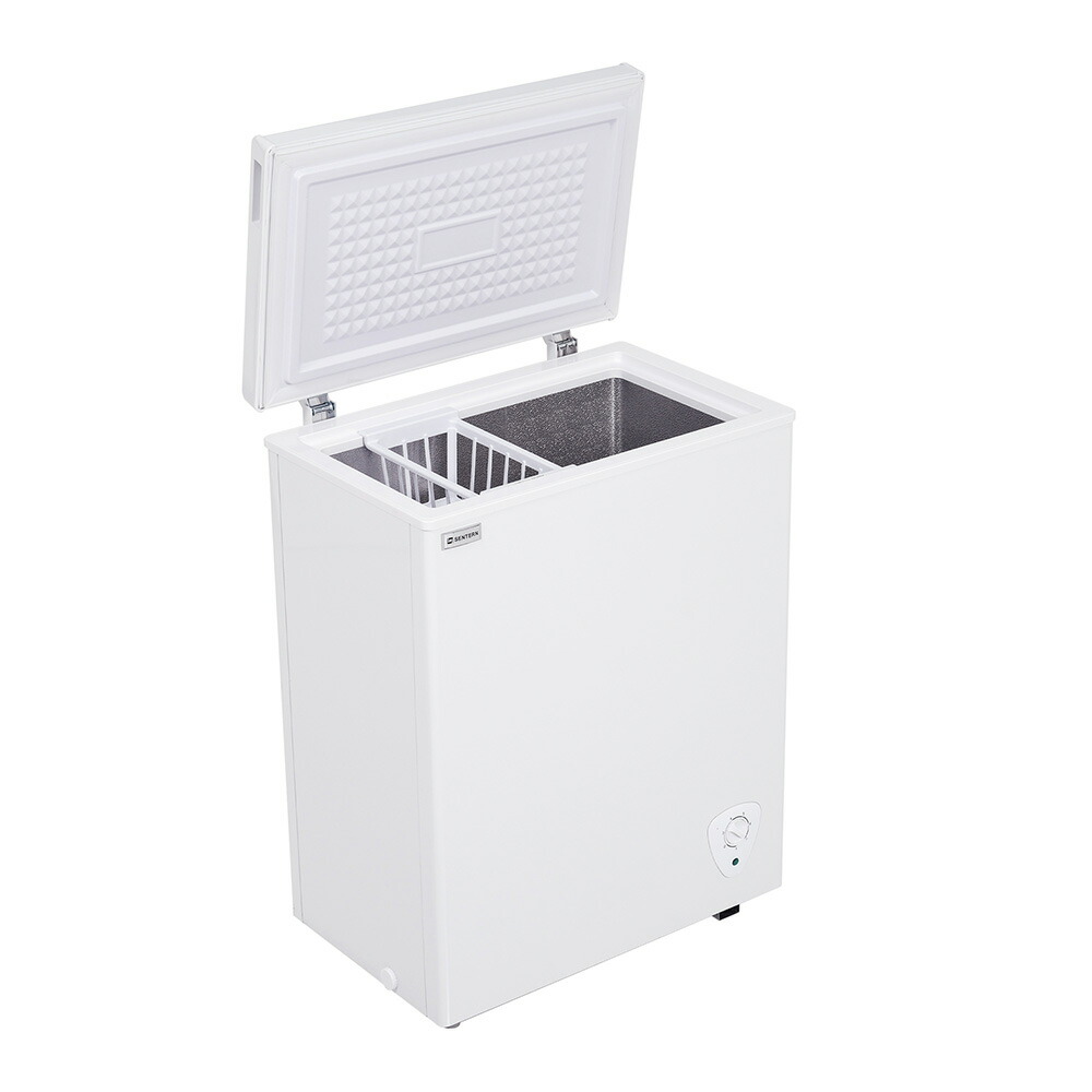 冷凍庫 90L 家庭用 業務用 チェストフリーザー 上開き バスケット付き フリーザー ストッカー 冷凍 省エネ スリム 冷凍冷蔵庫 温度調整 氷 静音 大容量 冷凍食品 ストック キッチン家電 ホワイト 白 冷凍庫 業務用冷蔵庫