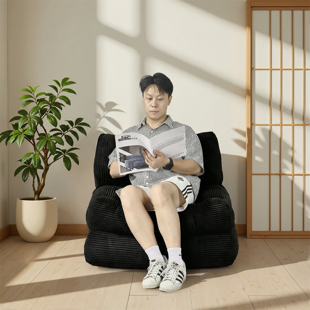 【4/4 20時～2000円OFFクーポン！】【5年保証】折りたたみ式 ソファベッド フロアソファ ソファチェア マットレス付き 枕付き コンバーチブル ベッドチェア ポータブル 幅85cm 幅132cm コンパクト 来客用 リビング 寝室