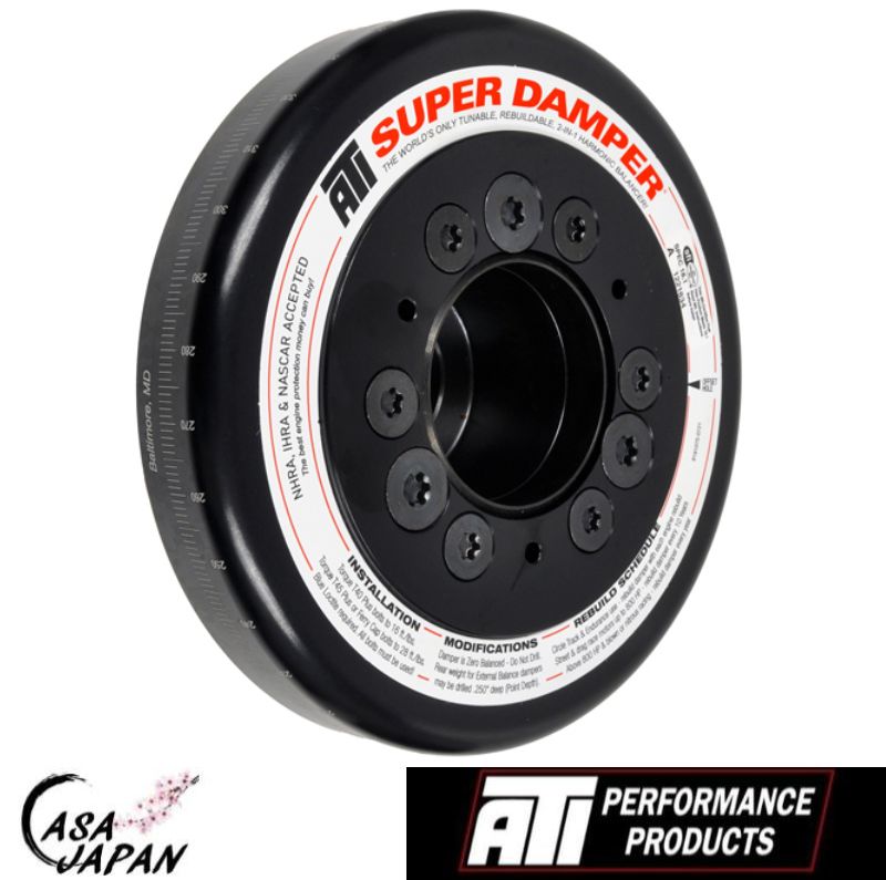 ATI トヨタ スープラ JZA80 2JZ-GTE 1994～1998年 10%UD 2リング クランク プーリー スーパー ハーモニック ダンパー +BS