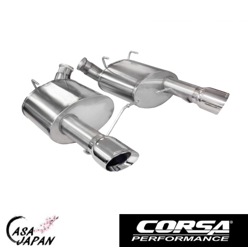 Corsa フォード マスタング GT 5.0L Boss 302 2011~2014年 アクセルバック SPORT +7hp マフラー エキゾースト T304ステンレス コルサ +BS