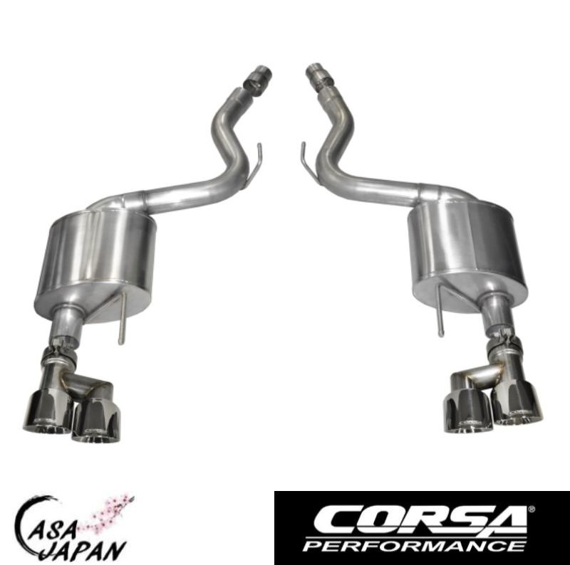 【楽天市場】Corsa フォード マスタング GT 5.0L V8 クーペ・ファストバック S550 PREMIUMグレード用 4inch出口 ...