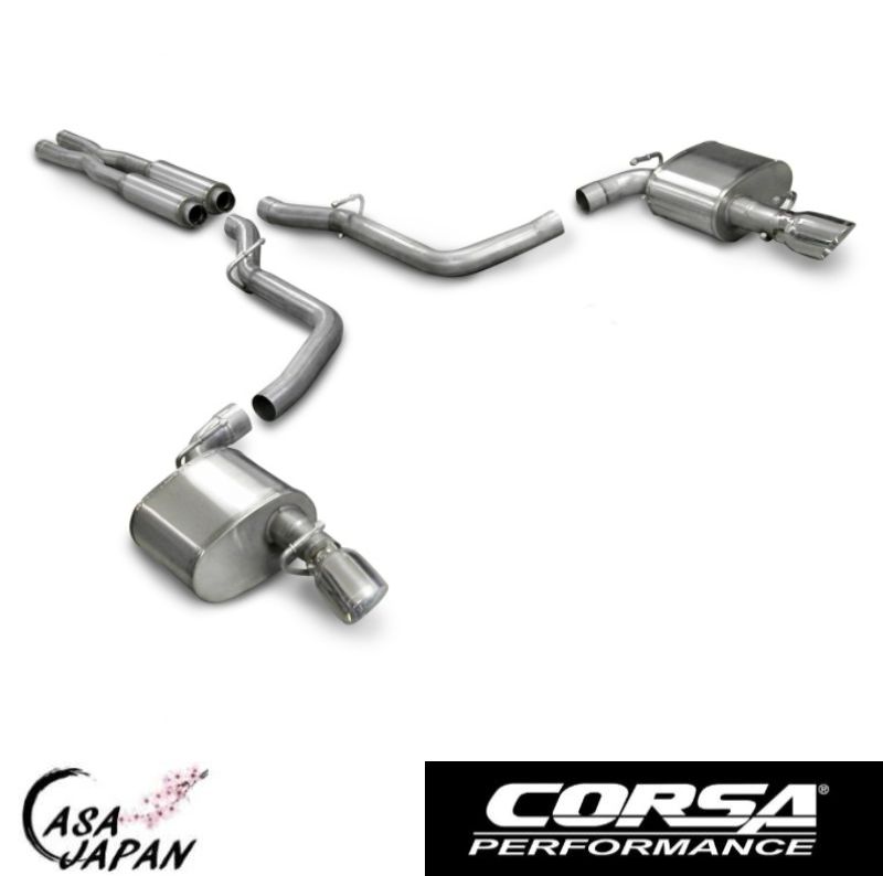 Corsa クライスラー 300 ダッジ チャージャー マグナム SRT-8 6.1L 2005~2010年 キャットバック XTREME マフラー エキゾースト T304ステンレス コルサ +BS|カーサジャパン