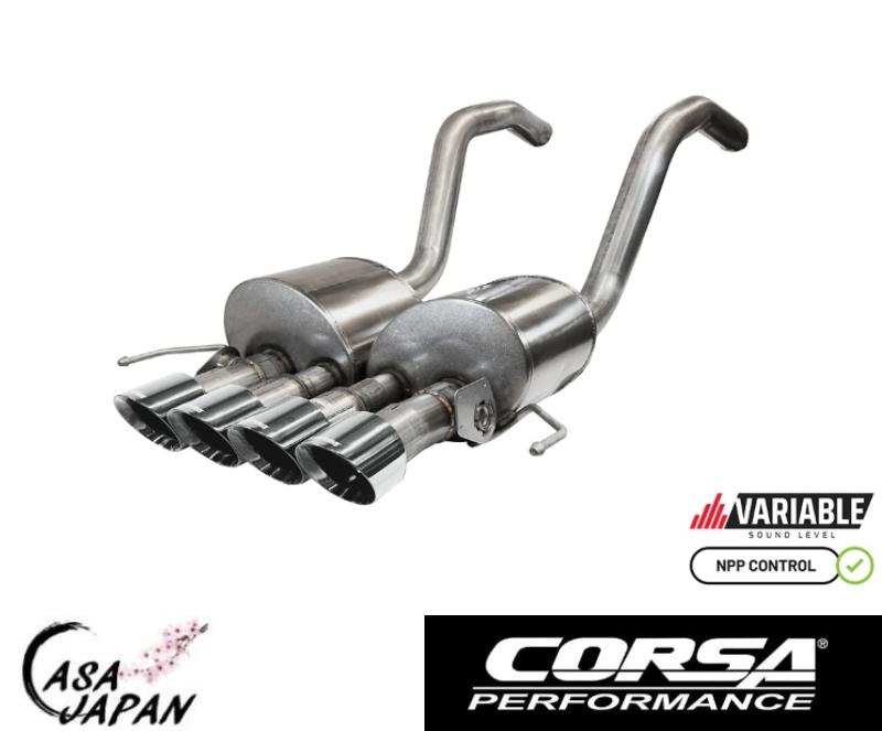 Corsa シボレー コルベット C7 Z06 ZR1 6.2L V8 2015~2019年 NPPあり サウンドコントロール バルブバック +4hp マフラー エキゾースト T304ステンレス コルサ +BS 315,000円