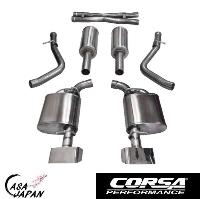 Corsa ダッジ チャレンジャー RT R/T 5.7L V8 2015~2016年 キャットバック XTREME マフラー エキゾースト T304ステンレス GTX2チップ コルサ +BS｜カーサジャパン 245,000円