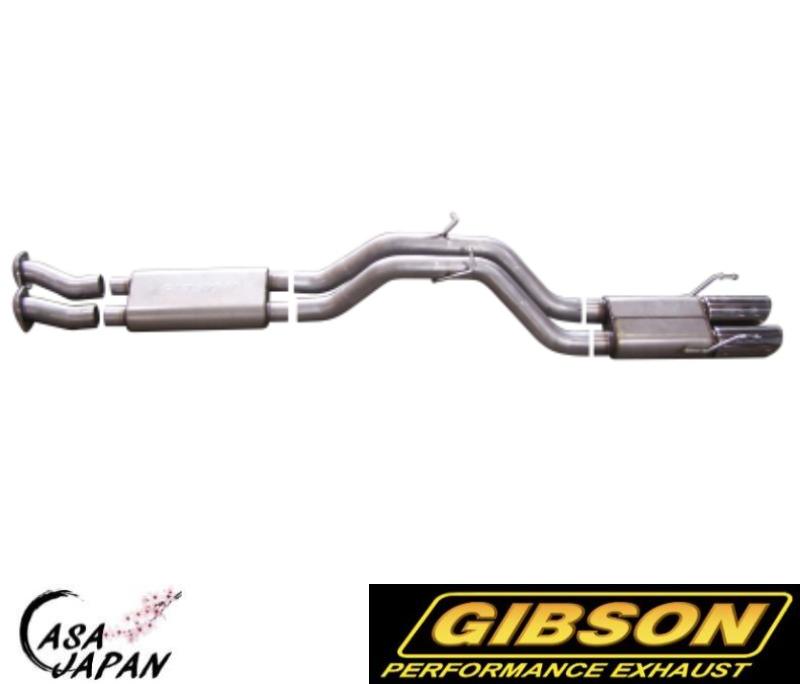 Gibson ジープ グランドチェロキー STR-8 AWD 6.1L 2006~2010年 デュアル アルミメッキ鋼 マフラー エキゾースト ギブソン +BS