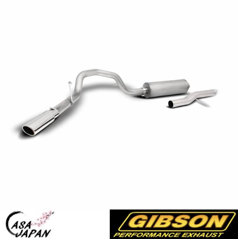 Gibson GMC ユーコンXL シボレー サバーバン 1500 5.3L 2021~2023年 +10hp シングル ステンレス マフラー エキゾースト ギブソン +BS