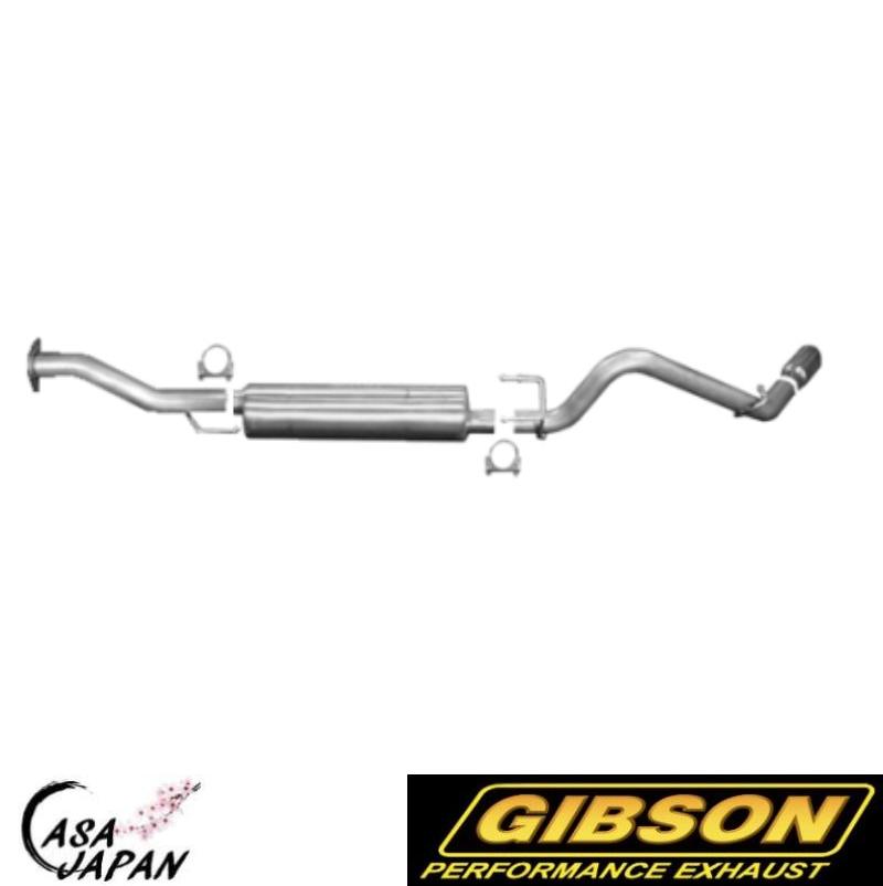 Gibson トヨタ タコマ 3.5L V6 ダブルキャブ アクセスキャブ 2016~2020年 シングル +5hp トルク＋20lb-ft ステンレス マフラー エキゾースト ギブソン +BS