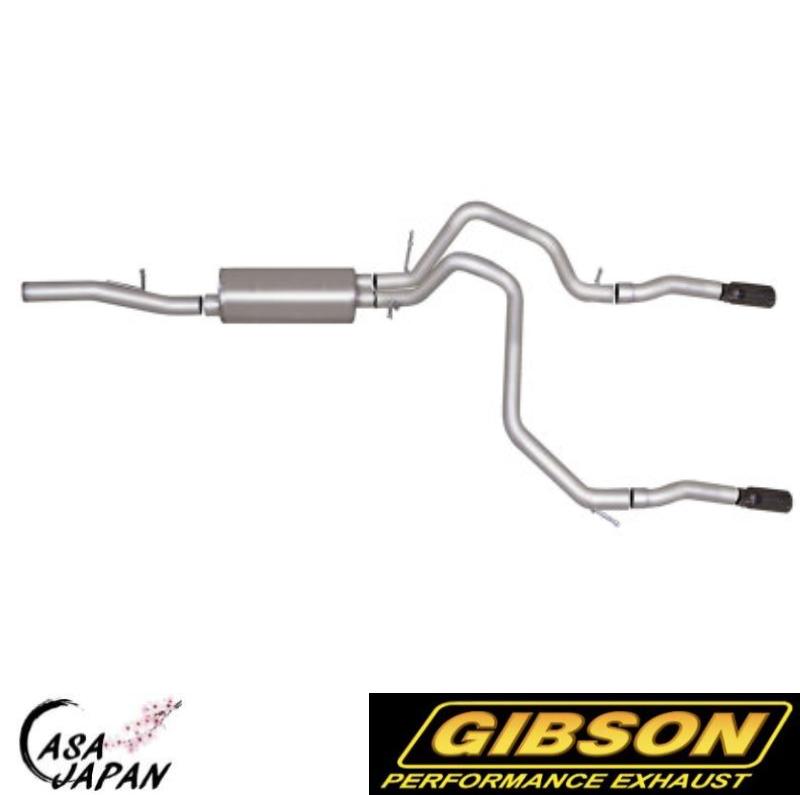 Gibson GMC ユーコン シボレー タホ 5.3L 2WD 4WD 4ドア 2010~2014年 馬力+15hp デュアルスプリット ステンレス マフラー エキゾースト ギブソン +BS