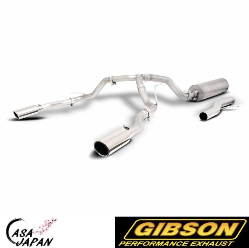 Gibson エスカレードESV サバーバン 1500 GMC ユーコン 1500 デナリ 6.2L 2021~2023年 +15hp デュアルスプリット ステンレス マフラー エキゾースト ギブソン +BS｜カーサジャパン