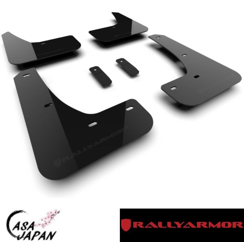 Rally Armor テスラ モデル 3 ハイランド パフォーマンス 2024年~ ブラック・メタリック ラリーアーマー スプラッシュ ガード マッド フラップ +BS
