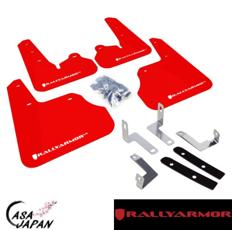Rally Armor スバル インプレッサ スポーツ GP G4 GJ 2011~2016年 レッド・ホワイト ラリーアーマー スプラッシュ ガード マッド フラップ +BS
