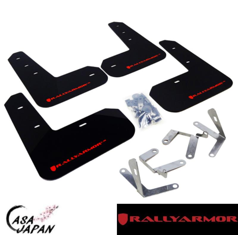 Rally Armor スバル BRZ ZC6 トヨタ 86 ZN6 前期 2012~2016年 ブラック・レッド ラリーアーマー スプラッシュ ガード マッド フラップ +BS