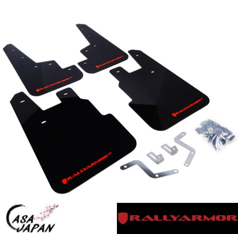 Rally Armor スバル フォレスター SJ SJ5 SJG 2012~2018年 ブラック・レッド ラリーアーマー スプラッシュ ガード マッド フラップ +BS