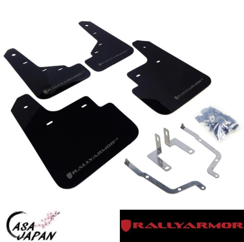 Rally Armor マツダ 3 アクセラ BM BY セダン ハッチバック 2013~2019年 ブラック・グレー ラリーアーマー スプラッシュ ガード マッド フラップ +BS
