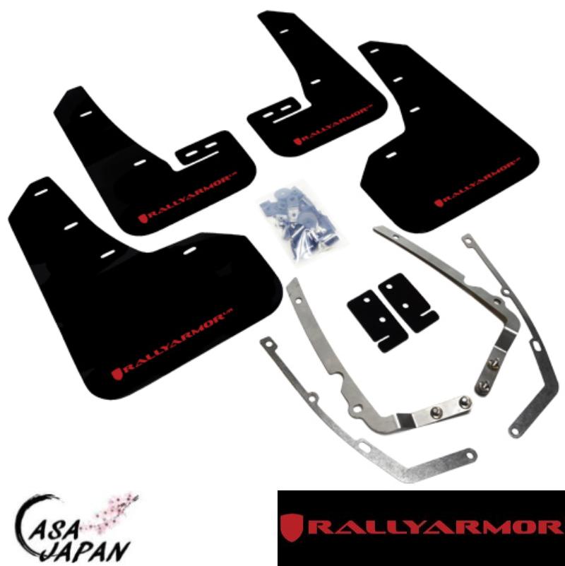 Rally Armor VW ゴルフ7 GTI TSI オールトラック 5G AU 2013~2021年 ブラック・レッド ラリーアーマー スプラッシュ ガード マッド フラップ +BS