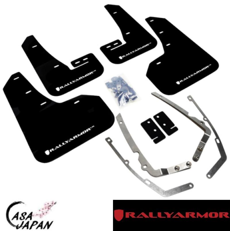 Rally Armor VW ゴルフ7 GTI TSI オールトラック 5G AU 2013~2021年 ブラック・ホワイト ラリーアーマー スプラッシュ ガード マッド フラップ +BS