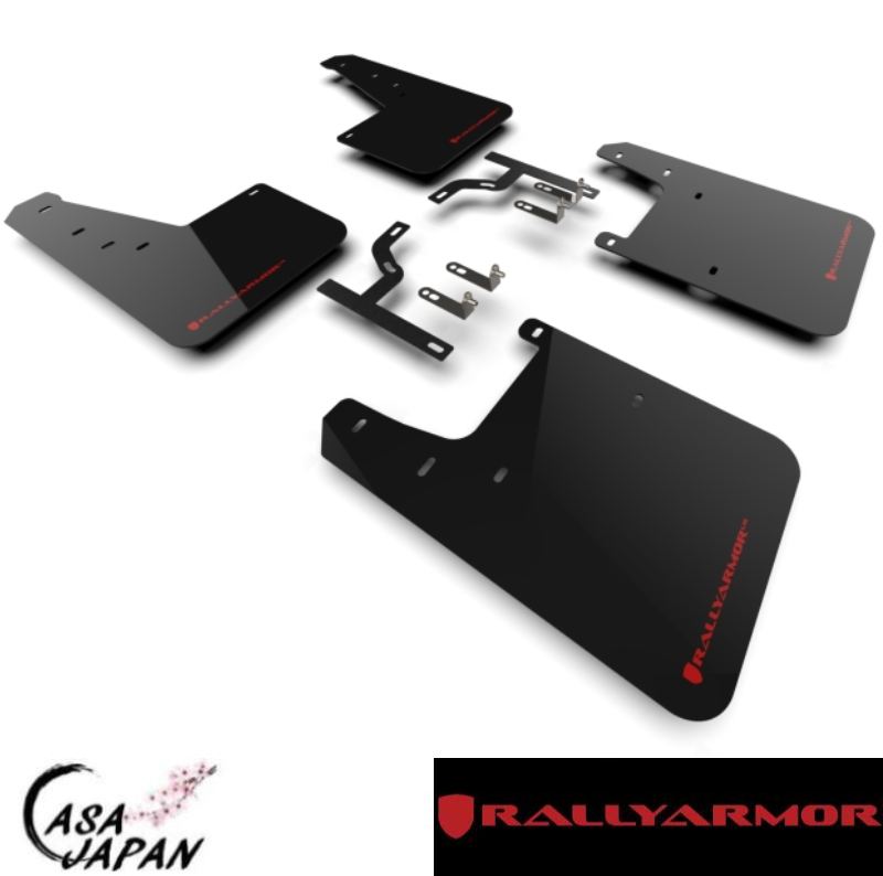 Rally Armor トヨタ セコイア キャップストーン リミテッド プラチナ SR5 TRD VXKH80 VXKH85 3.4L V6 2023年~ ブラック・レッド ラリーアーマー スプラッシュ ガード マッド フラップ +BS|カーサジャパン