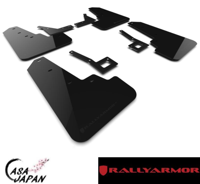 Rally Armor ダッジ ラム 1500 レベル V6 V8 2019~2024年 ブラック・メタリックブラック ラリーアーマー スプラッシュ ガード マッド フラップ +BS｜カーサジャパン