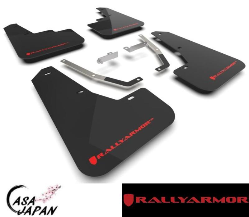 Rally Armor スバル クロストレック ツーリング リミテッド 2.0L 2.5L GU GUE GUD 2022年~ ブラック・レッド ラリーアーマー スプラッシュ ガード マッド フラップ +BS