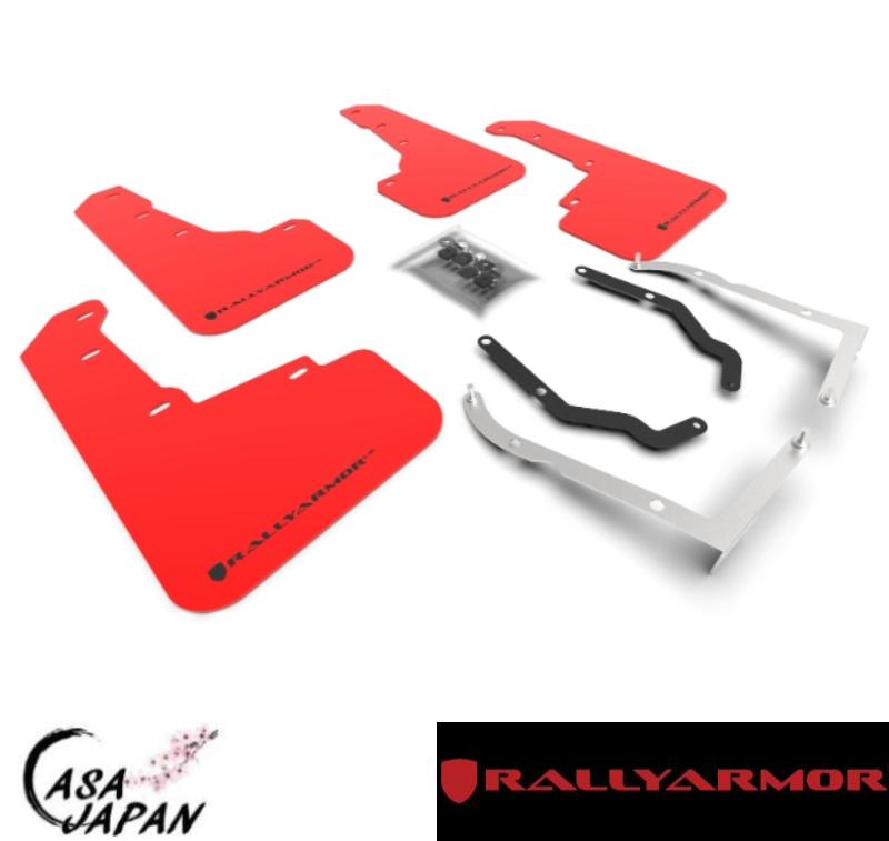 Rally Armor スバル XV クロストレック GT3 GT7 GTE 2017年~ レッド・ブラック ラリーアーマー スプラッシュ ガード マッド フラップ +BS
