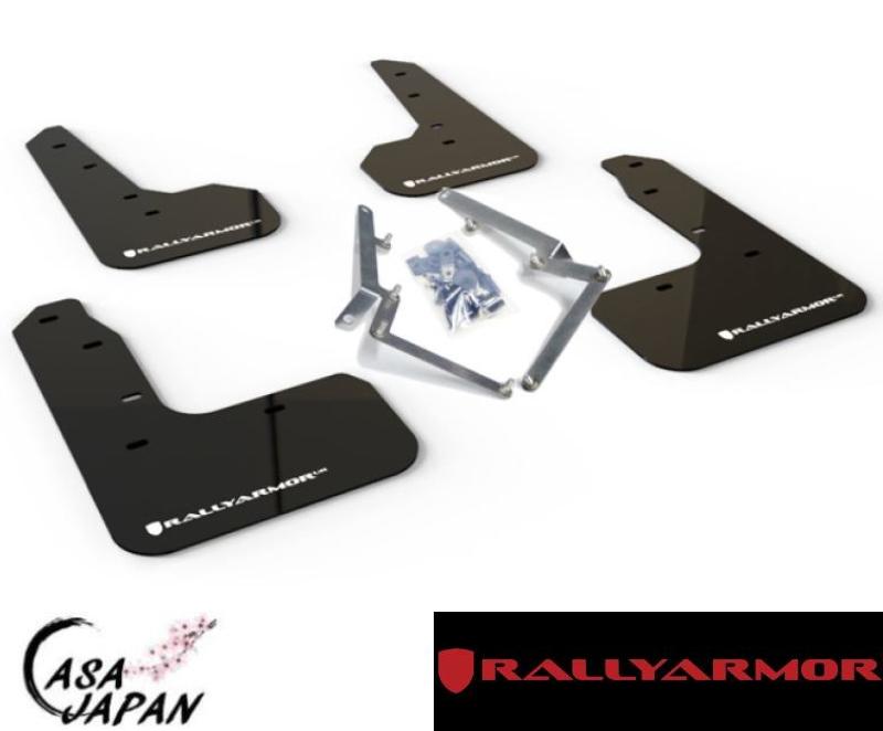 Rally Armor ホンダ シビック ハッチバック FK7 2017年~ ブラック・ホワイト ラリーアーマー スプラッシュ ガード マッド フラップ +BS｜カーサジャパン