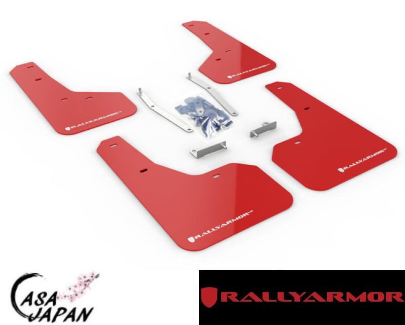 Rally Armor スバル フォレスター SK5 SK9 SKE 2018~2022年 レッド・ホワイト ラリーアーマー スプラッシュ ガード マッド フラップ +BS