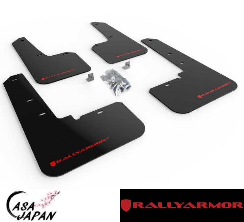 Rally Armor スバル アウトバック BT5 BT 2021年~ ブラック・レッド ラリーアーマー スプラッシュ ガード マッド フラップ +BS