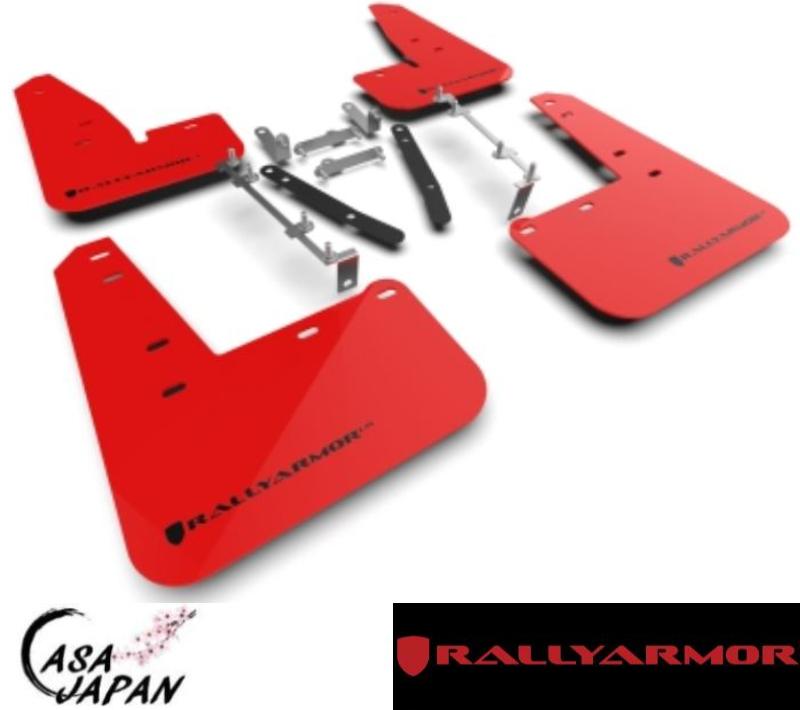 Rally Armor トヨタ GR カローラ GZEA14H 5ドア 2023年～ レッド・ブラック ラリーアーマー スプラッシュ ガード マッド フラップ +BS