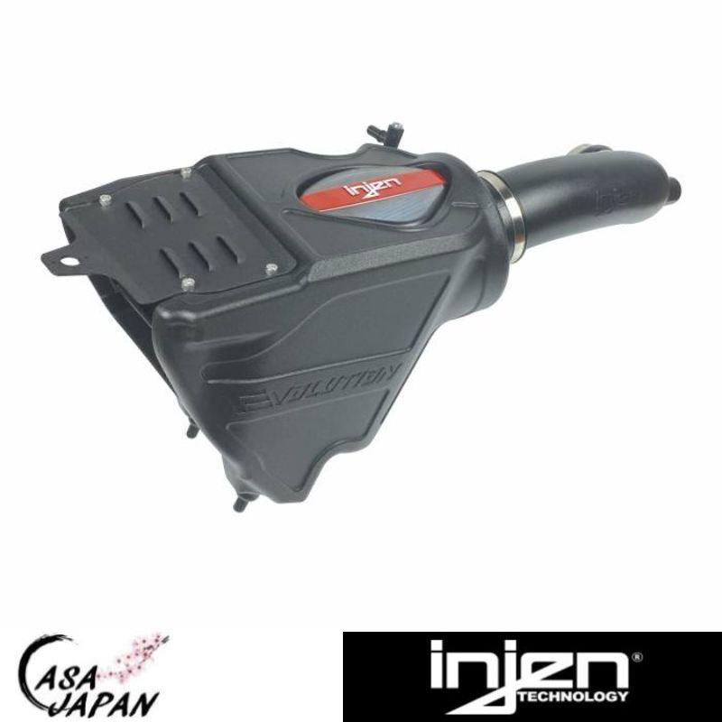 INJEN ジープ ラングラー JL JLU L4 2.0L ターボ 2018-2025年 馬力9hpアップ！ インジェン EVOLUTION コールド エア インテーク エアクリーナー フィルター +BS