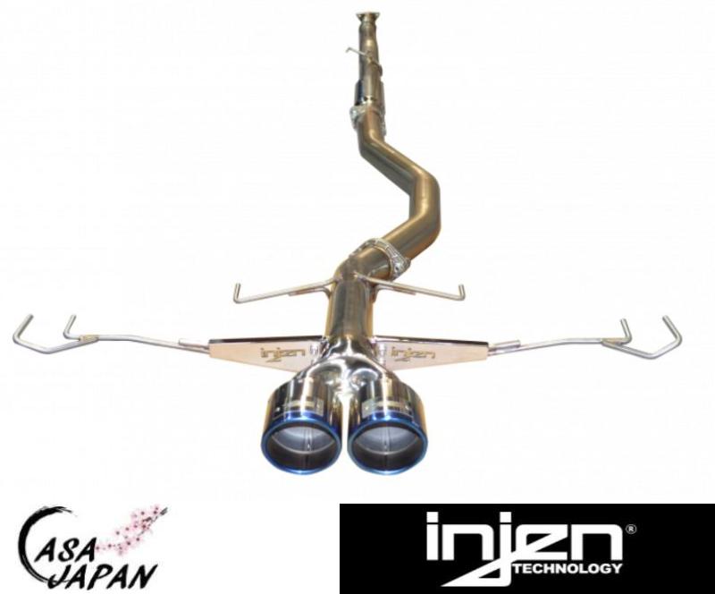INJEN ホンダ シビック ハッチバック FK7 L4-1.5L L15C ターボ 2017年～ +13hp キャットバック　マフラー エキゾースト 4inchチタンブルーチップ T304ステンレス インジェン +BS